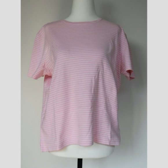 FREE ADD ON! Oversized Pink Striped Tee - Picture 1 of 6